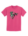 Jurassic Dinosaur Metallic - Silver Childrens T-Shirt by TooLoud-Childrens T-Shirt-TooLoud-Sangria-X-Small-Davson Sales