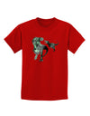 Jurassic Dinosaur Metallic - Silver Childrens T-Shirt by TooLoud-Childrens T-Shirt-TooLoud-Red-X-Small-Davson Sales