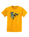 Jurassic Dinosaur Metallic - Silver Childrens T-Shirt by TooLoud-Childrens T-Shirt-TooLoud-Gold-X-Small-Davson Sales