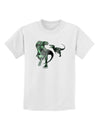 Jurassic Dinosaur Metallic - Silver Childrens T-Shirt by TooLoud-Childrens T-Shirt-TooLoud-White-X-Small-Davson Sales