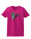 Jurassic Dinosaur Metallic - Silver Womens Dark T-Shirt by TooLoud-Womens T-Shirt-TooLoud-Hot-Pink-Small-Davson Sales