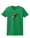 Jurassic Dinosaur Metallic - Silver Womens Dark T-Shirt by TooLoud-Womens T-Shirt-TooLoud-Kelly-Green-X-Small-Davson Sales