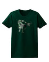 Jurassic Dinosaur Metallic - Silver Womens Dark T-Shirt by TooLoud-Womens T-Shirt-TooLoud-Forest-Green-Small-Davson Sales