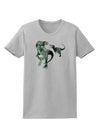 Jurassic Dinosaur Metallic - Silver Womens T-Shirt by TooLoud-Womens T-Shirt-TooLoud-AshGray-X-Small-Davson Sales