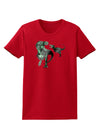 Jurassic Dinosaur Metallic - Silver Womens T-Shirt by TooLoud-Womens T-Shirt-TooLoud-Red-X-Small-Davson Sales