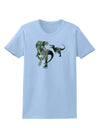 Jurassic Dinosaur Metallic - Silver Womens T-Shirt by TooLoud-Womens T-Shirt-TooLoud-Light-Blue-X-Small-Davson Sales