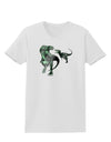 Jurassic Dinosaur Metallic - Silver Womens T-Shirt by TooLoud-Womens T-Shirt-TooLoud-White-X-Small-Davson Sales