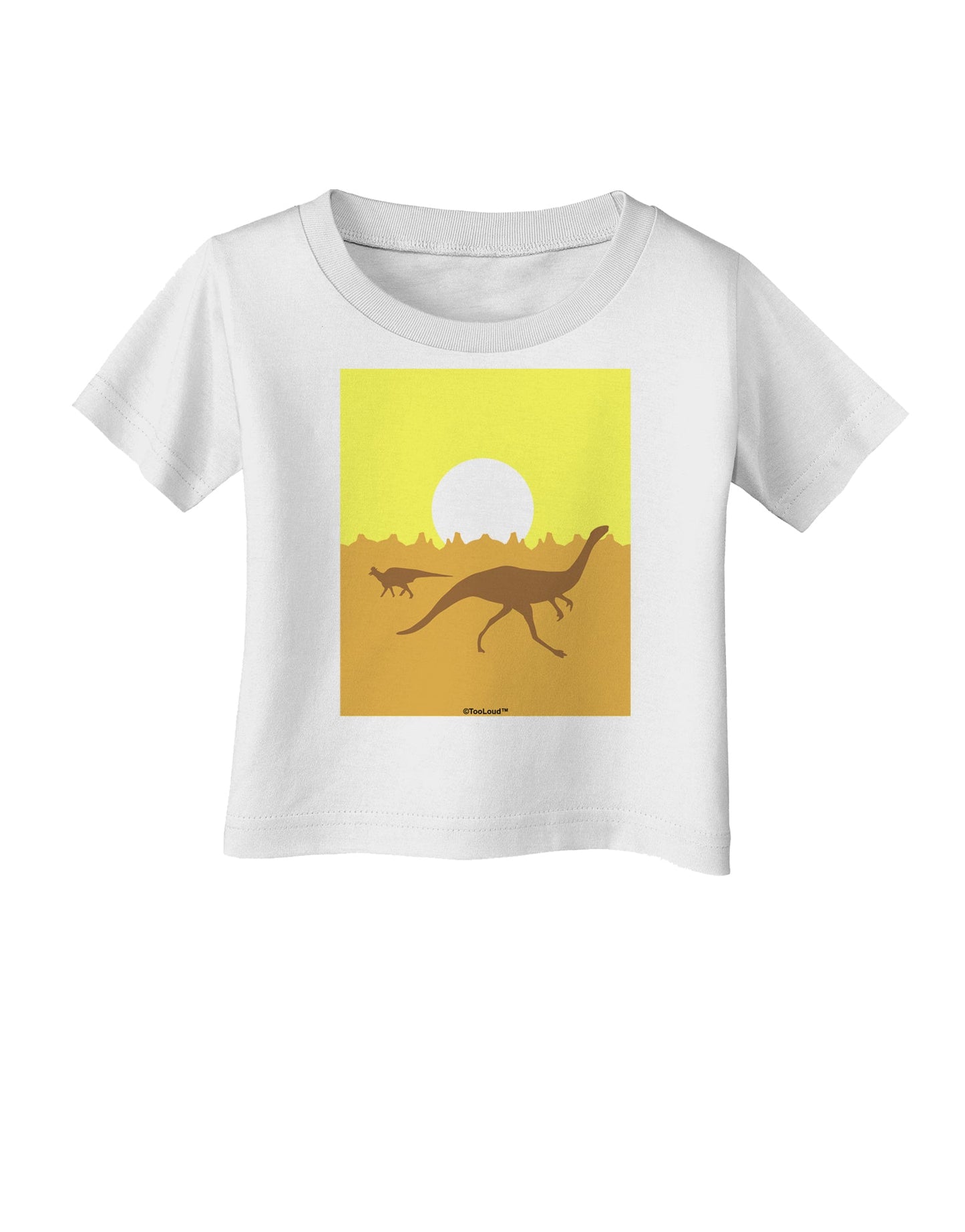 Jurassic Dinosaur Sunrise Infant T-Shirt by TooLoud-Infant T-Shirt-TooLoud-White-06-Months-Davson Sales