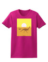 Jurassic Dinosaur Sunrise Womens Dark T-Shirt by TooLoud-Womens T-Shirt-TooLoud-Hot-Pink-Small-Davson Sales