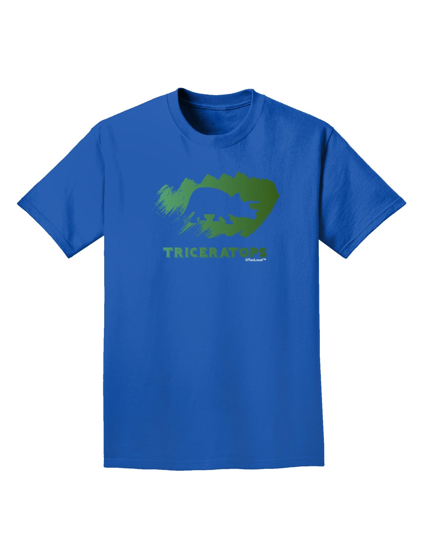 Jurassic Triceratops Design Adult Dark T-Shirt by TooLoud-Mens T-Shirt-TooLoud-Royal-Blue-Small-Davson Sales