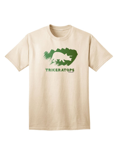 Jurassic Triceratops Design Adult T-Shirt - A Captivating Addition to Your Wardrobe by TooLoud-Mens T-shirts-TooLoud-Natural-Small-Davson Sales