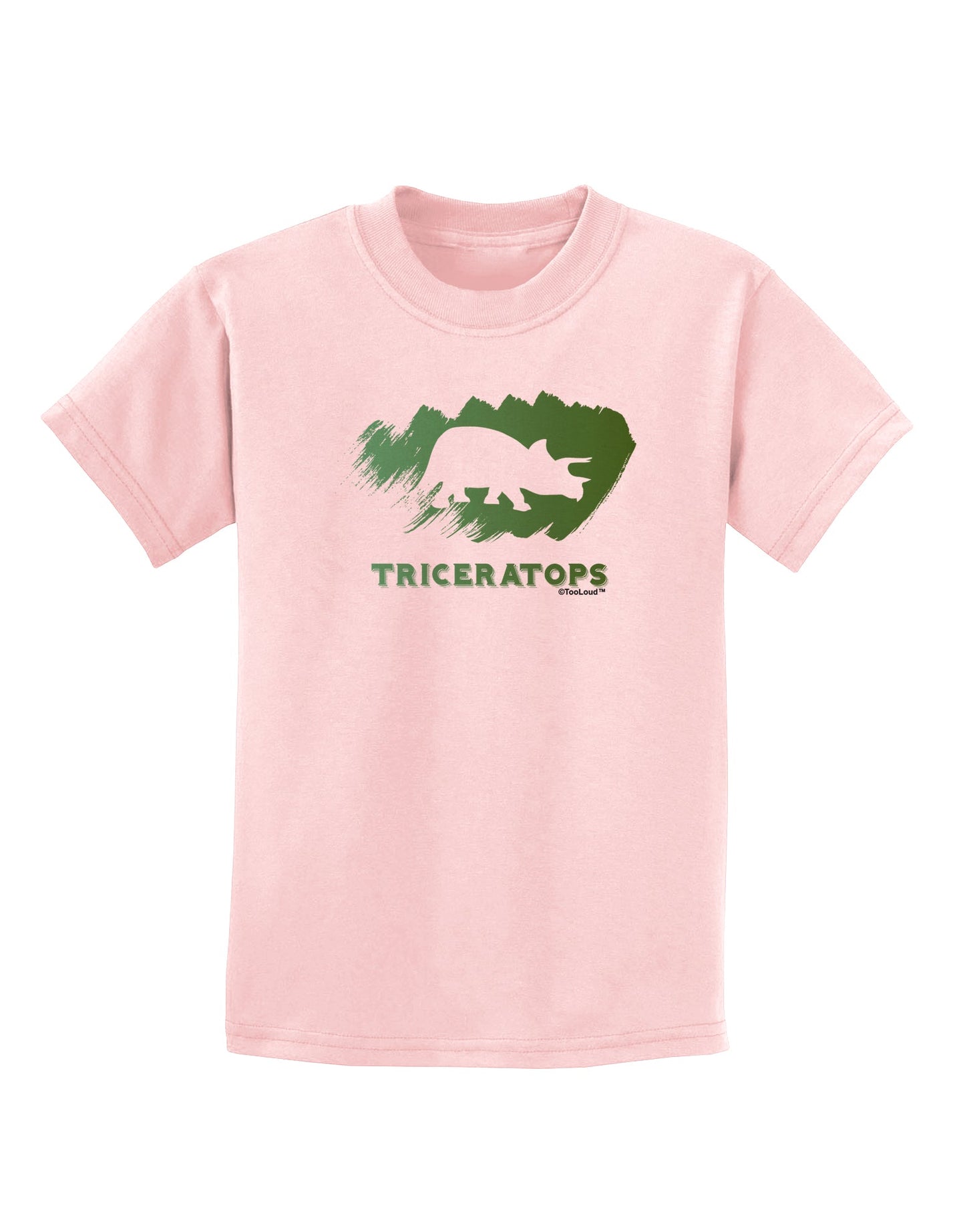 Jurassic Triceratops Design Childrens T-Shirt by TooLoud-Childrens T-Shirt-TooLoud-PalePink-X-Small-Davson Sales