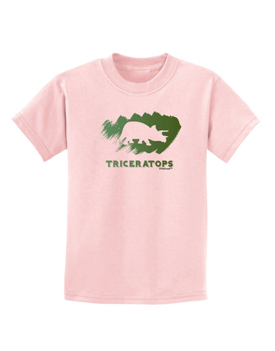Jurassic Triceratops Design Childrens T-Shirt by TooLoud