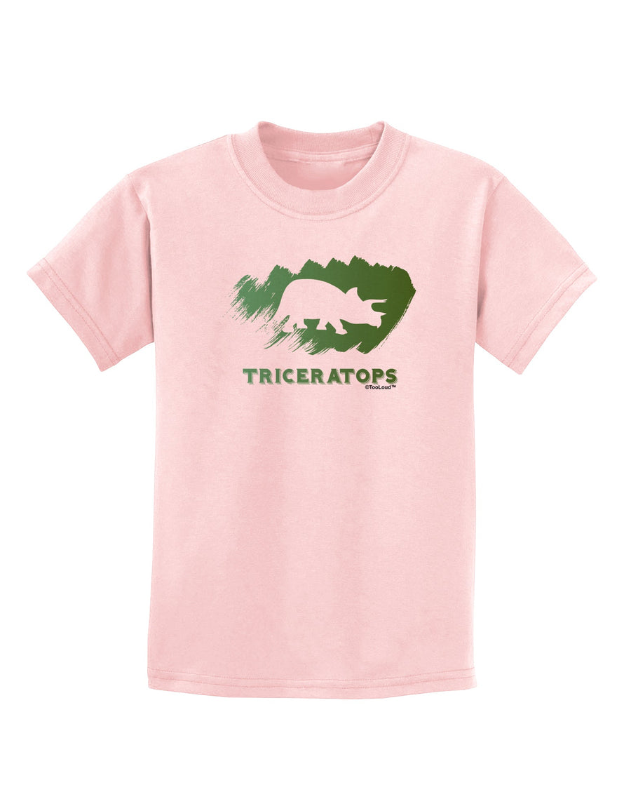 Jurassic Triceratops Design Childrens T-Shirt by TooLoud-Childrens T-Shirt-TooLoud-White-X-Small-Davson Sales