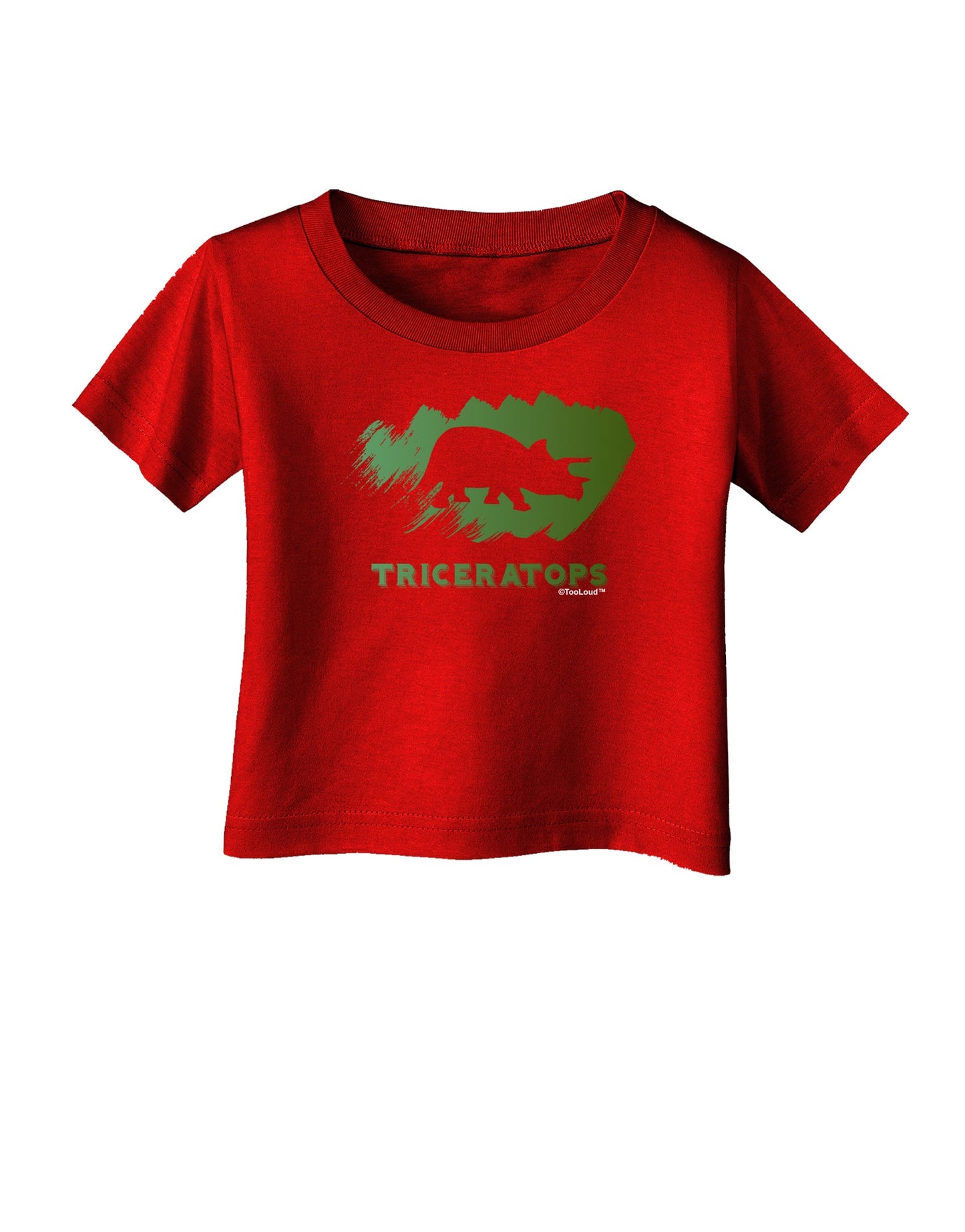 Jurassic Triceratops Design Infant T-Shirt Dark by TooLoud-Infant T-Shirt-TooLoud-Red-06-Months-Davson Sales