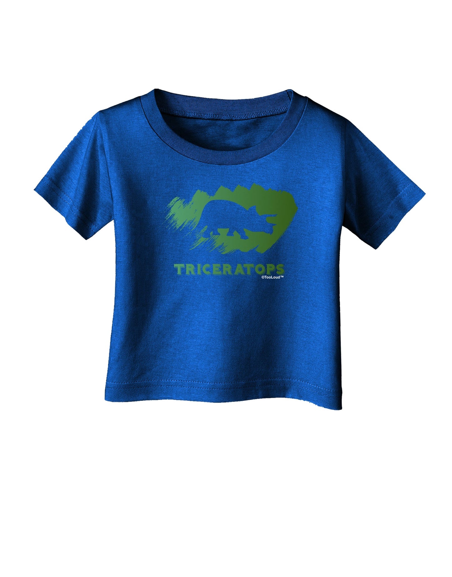 Jurassic Triceratops Design Infant T-Shirt Dark by TooLoud-Infant T-Shirt-TooLoud-Royal-Blue-06-Months-Davson Sales