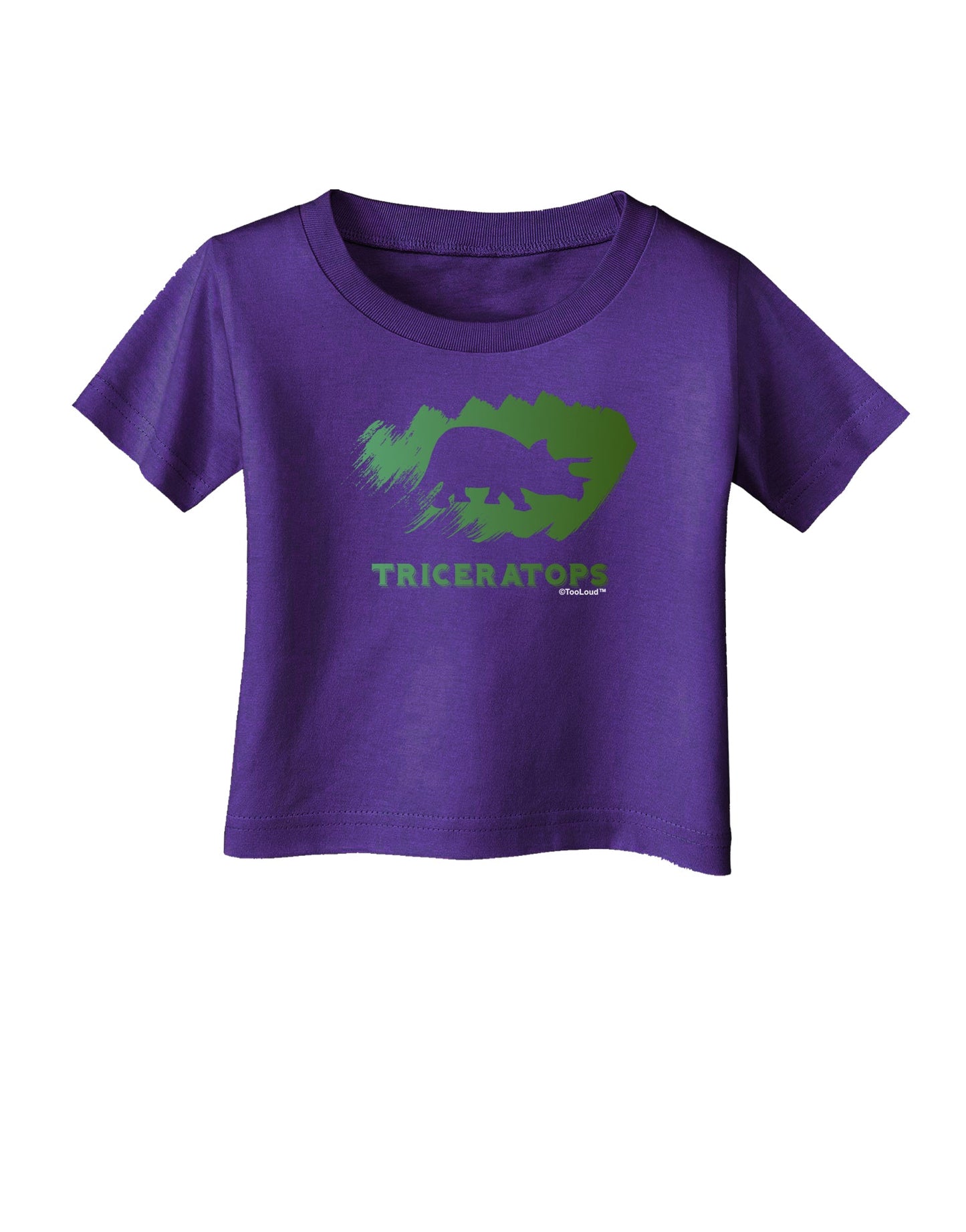 Jurassic Triceratops Design Infant T-Shirt Dark by TooLoud-Infant T-Shirt-TooLoud-Purple-06-Months-Davson Sales