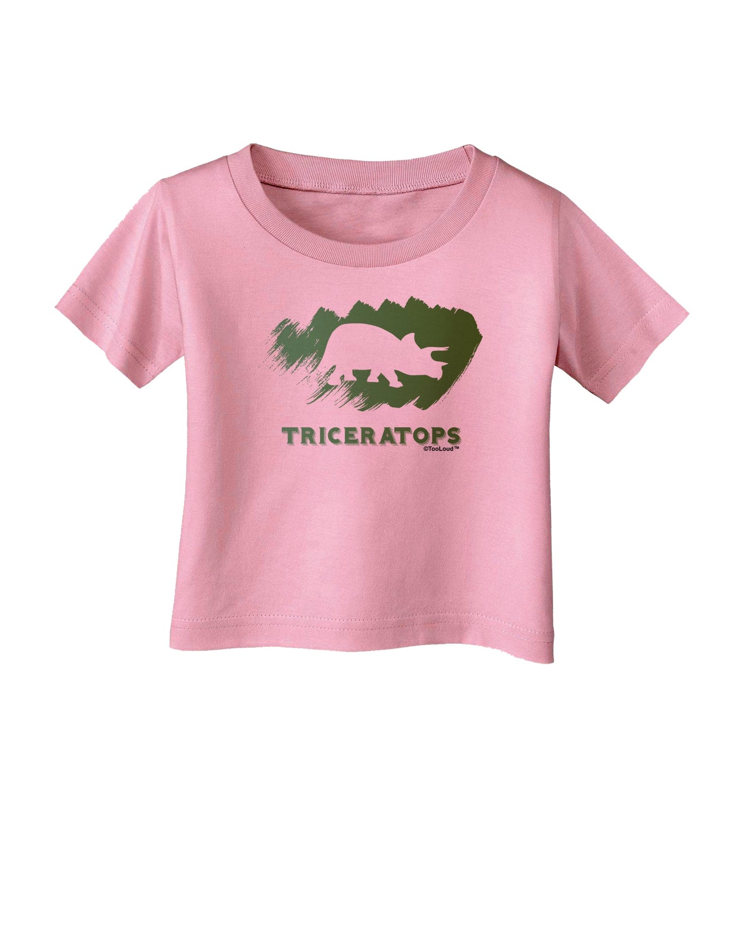 Jurassic Triceratops Design Infant T-Shirt by TooLoud-Infant T-Shirt-TooLoud-Candy-Pink-06-Months-Davson Sales