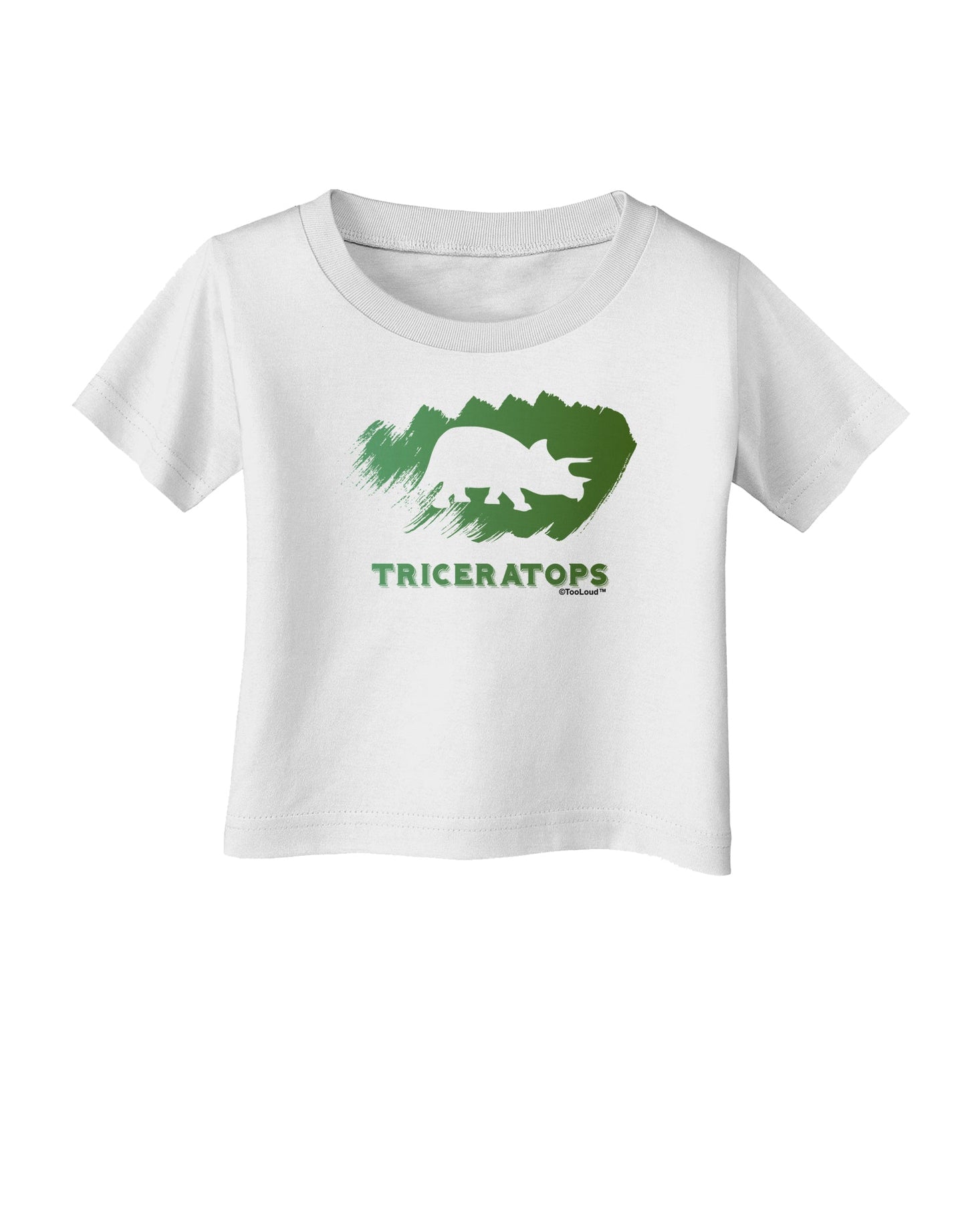 Jurassic Triceratops Design Infant T-Shirt by TooLoud-Infant T-Shirt-TooLoud-White-06-Months-Davson Sales