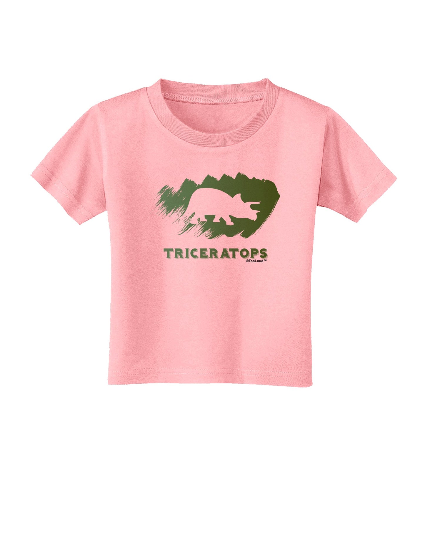 Jurassic Triceratops Design Toddler T-Shirt by TooLoud-Toddler T-Shirt-TooLoud-Candy-Pink-2T-Davson Sales