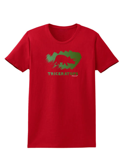 Jurassic Triceratops Design Womens Dark T-Shirt by TooLoud-Womens T-Shirt-TooLoud-Red-X-Small-Davson Sales