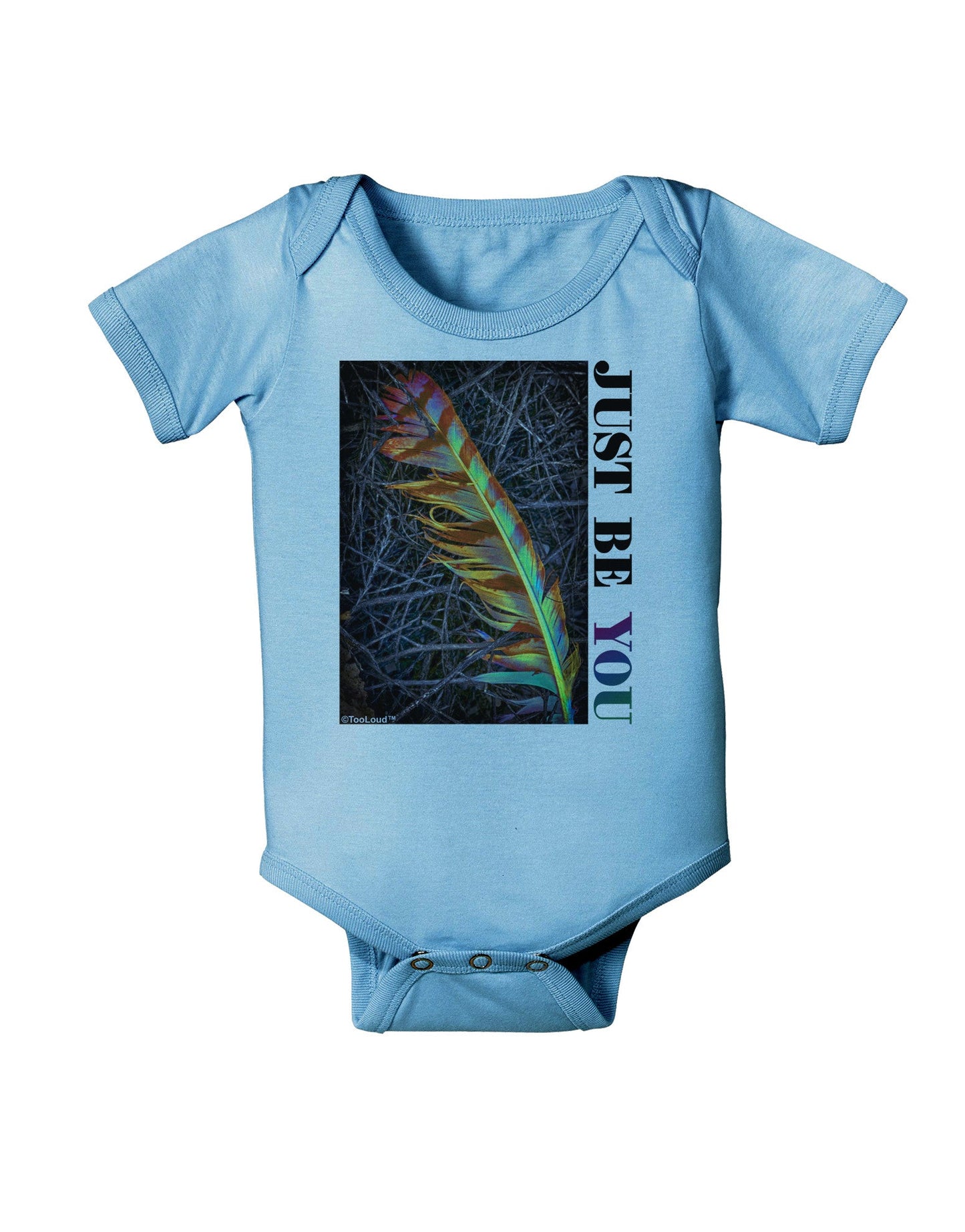 Just Be You - Unique Baby Romper Bodysuit-Baby Romper-TooLoud-LightBlue-06-Months-Davson Sales