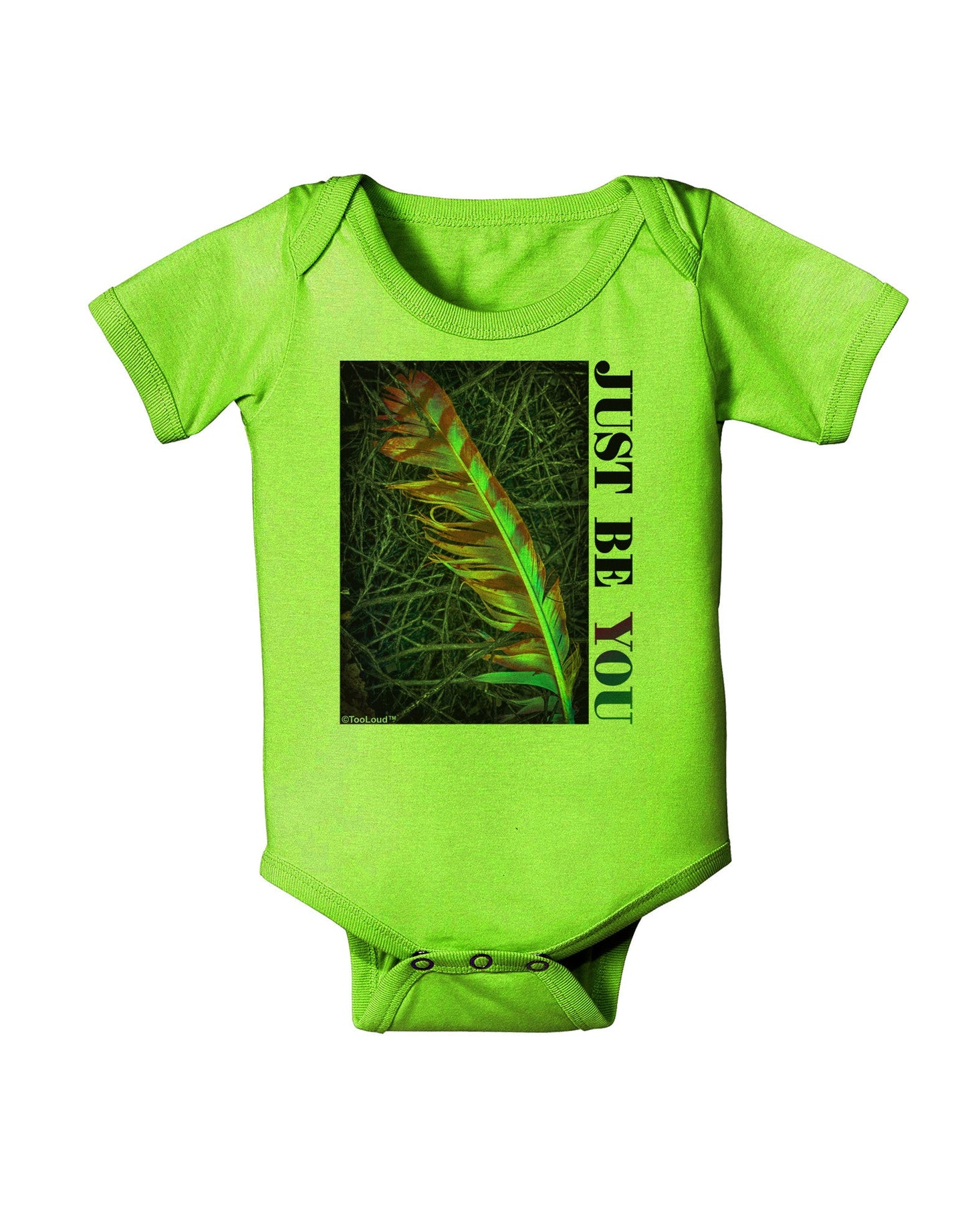 Just Be You - Unique Baby Romper Bodysuit-Baby Romper-TooLoud-Lime-06-Months-Davson Sales