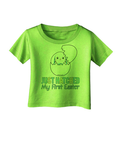 Just Hatched - My First Easter - Blue Infant T-Shirt by TooLoud-Infant T-Shirt-TooLoud-Lime-Green-06-Months-Davson Sales