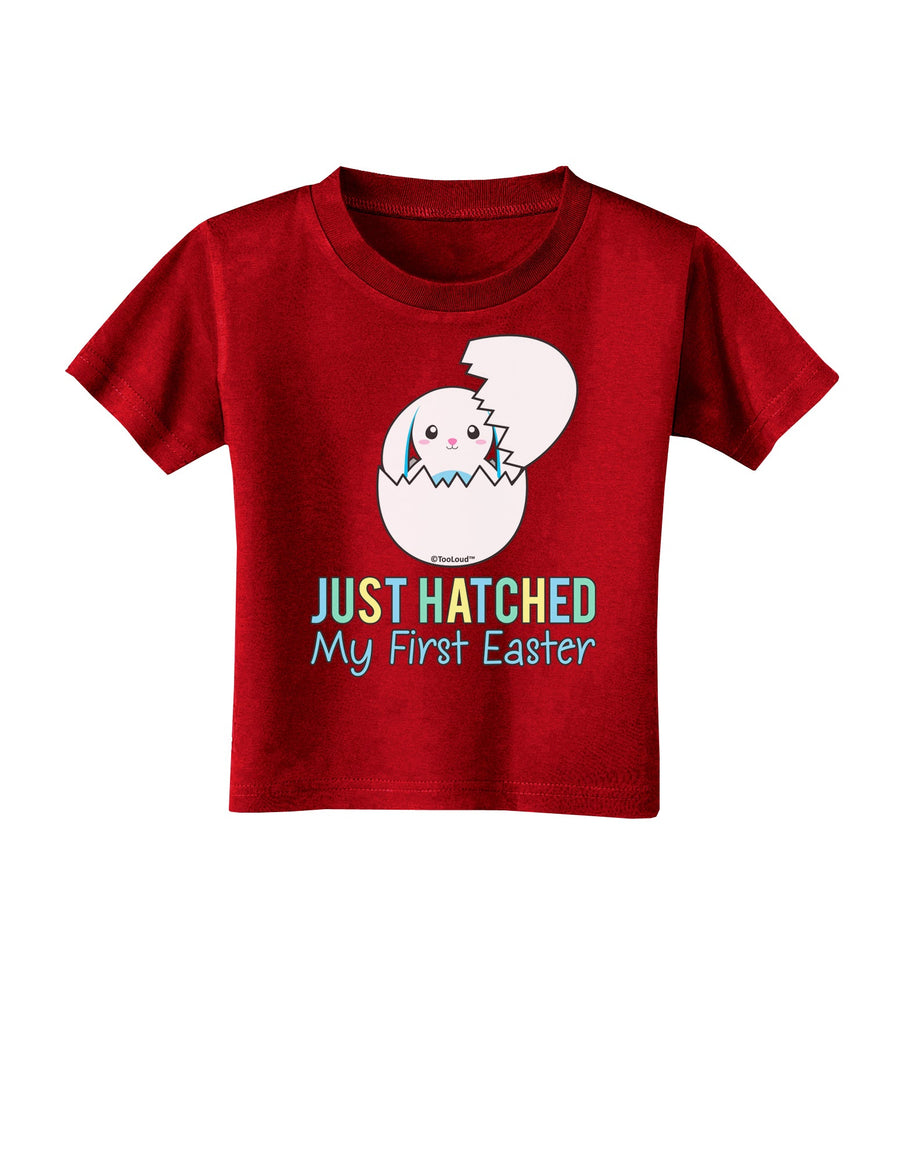 Just Hatched - My First Easter - Blue Toddler T-Shirt Dark by TooLoud-Toddler T-Shirt-TooLoud-Black-2T-Davson Sales