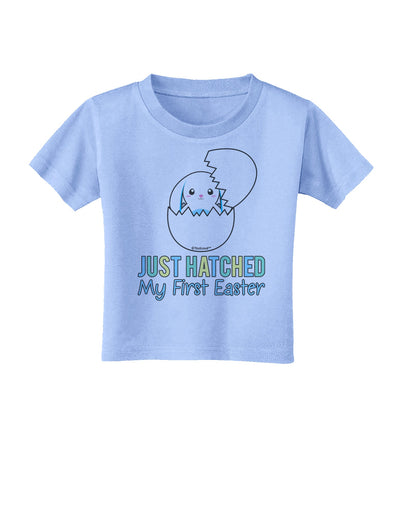 Just Hatched - My First Easter - Blue Toddler T-Shirt by TooLoud-Toddler T-Shirt-TooLoud-Aquatic-Blue-2T-Davson Sales