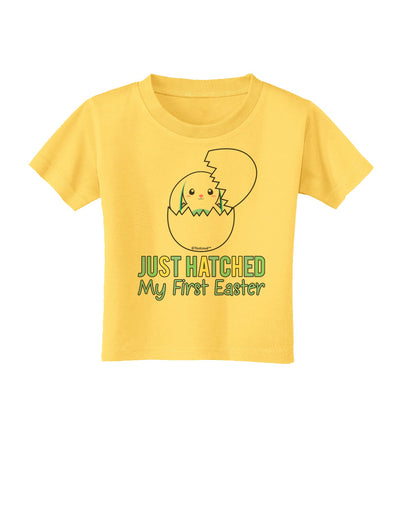 Just Hatched - My First Easter - Blue Toddler T-Shirt by TooLoud-Toddler T-Shirt-TooLoud-Yellow-2T-Davson Sales