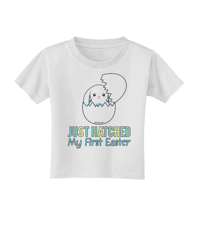Just Hatched - My First Easter - Blue Toddler T-Shirt by TooLoud-Toddler T-Shirt-TooLoud-White-2T-Davson Sales