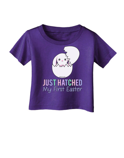 Just Hatched - My First Easter Infant T-Shirt Dark by TooLoud-Infant T-Shirt-TooLoud-Purple-06-Months-Davson Sales