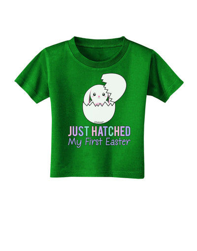 Just Hatched - My First Easter Toddler T-Shirt Dark by TooLoud-Toddler T-Shirt-TooLoud-Clover-Green-2T-Davson Sales