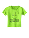 Just Hatched - My First Easter Toddler T-Shirt by TooLoud-Toddler T-Shirt-TooLoud-Lime-Green-2T-Davson Sales