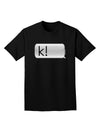 K Text Bubble Adult Dark T-Shirt-Mens T-Shirt-TooLoud-Black-Small-Davson Sales