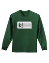 K Text Bubble Adult Long Sleeve Dark T-Shirt-TooLoud-Dark-Green-Small-Davson Sales