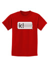 K Text Bubble Childrens Dark T-Shirt-Childrens T-Shirt-TooLoud-Red-X-Small-Davson Sales