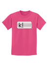 K Text Bubble Childrens Dark T-Shirt-Childrens T-Shirt-TooLoud-Sangria-X-Small-Davson Sales