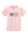 K Text Bubble Childrens T-Shirt-Childrens T-Shirt-TooLoud-PalePink-X-Small-Davson Sales