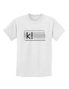 K Text Bubble Childrens T-Shirt-Childrens T-Shirt-TooLoud-White-X-Small-Davson Sales