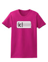 K Text Bubble Womens Dark T-Shirt-TooLoud-Hot-Pink-Small-Davson Sales