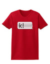 K Text Bubble Womens Dark T-Shirt-TooLoud-Red-X-Small-Davson Sales