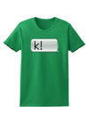 K Text Bubble Womens Dark T-Shirt-TooLoud-Kelly-Green-X-Small-Davson Sales