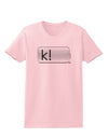 K Text Bubble Womens T-Shirt-Womens T-Shirt-TooLoud-PalePink-X-Small-Davson Sales