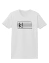 K Text Bubble Womens T-Shirt-Womens T-Shirt-TooLoud-White-X-Small-Davson Sales