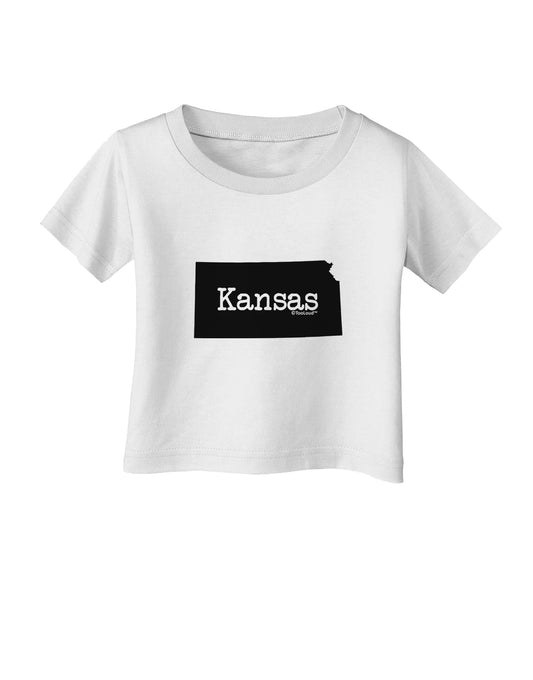 Kansas - United States Shape Infant T-Shirt by TooLoud-Infant T-Shirt-TooLoud-White-06-Months-Davson Sales