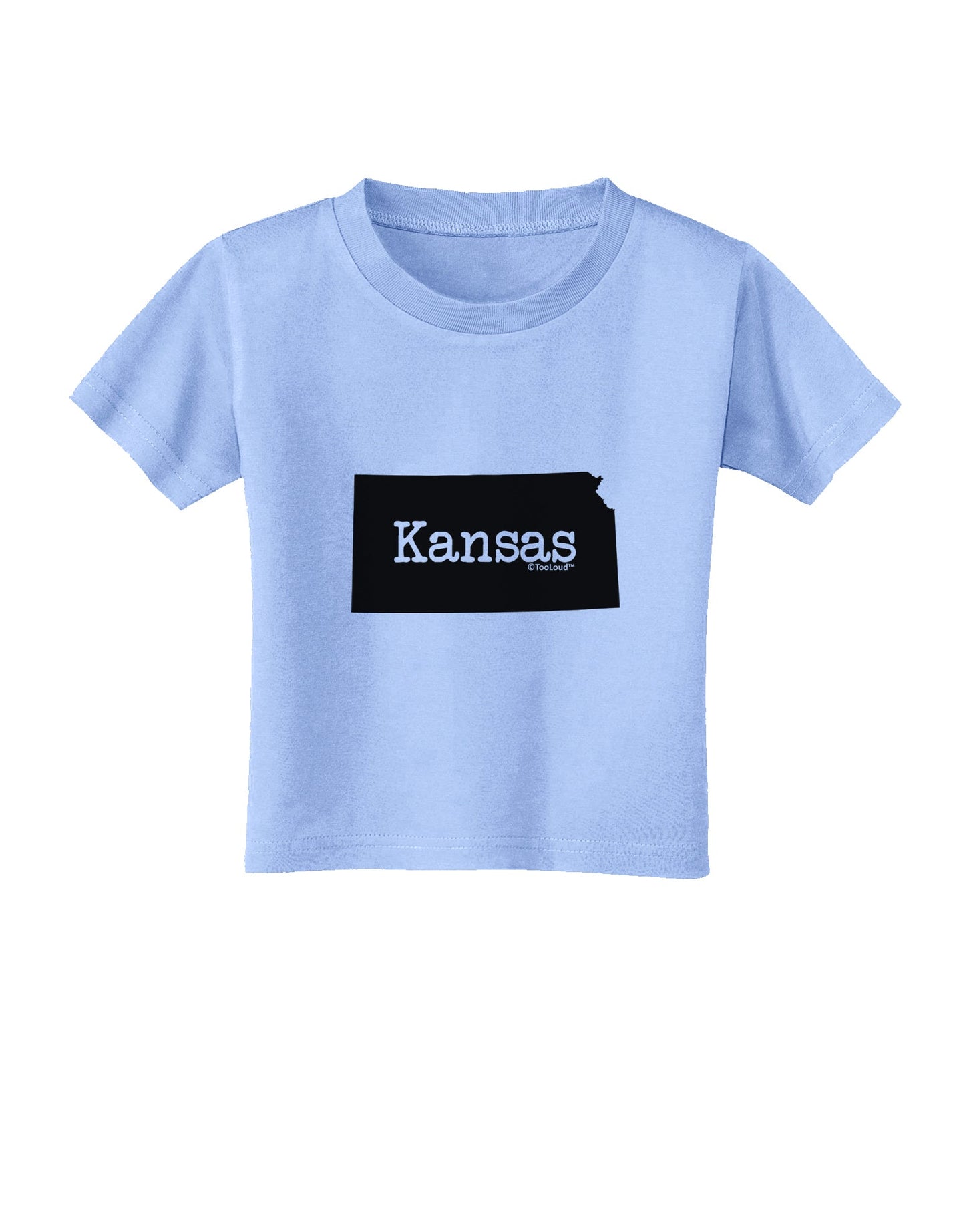 Kansas - United States Shape Toddler T-Shirt by TooLoud-Toddler T-Shirt-TooLoud-Aquatic-Blue-2T-Davson Sales