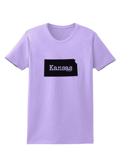 Kansas - United States Shape Womens T-Shirt by TooLoud-Womens T-Shirt-TooLoud-Lavender-X-Small-Davson Sales