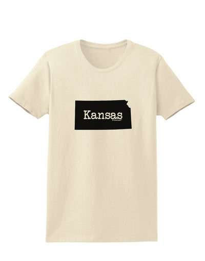 Kansas - United States Shape Womens T-Shirt by TooLoud-Womens T-Shirt-TooLoud-Natural-X-Small-Davson Sales